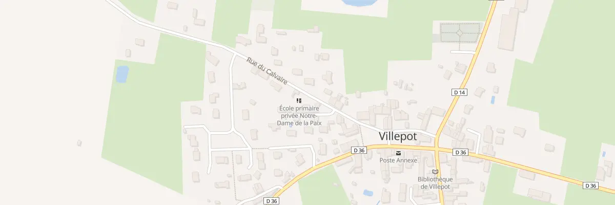 Plan du 5 Rue du Calvaire à Villepot