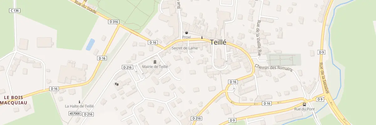 Plan du 69 Rue du Haut Bourg à Teillé