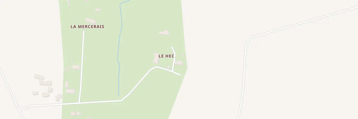 Plan du 2 Le Hec à Saint-Aubin-de-Terregatte