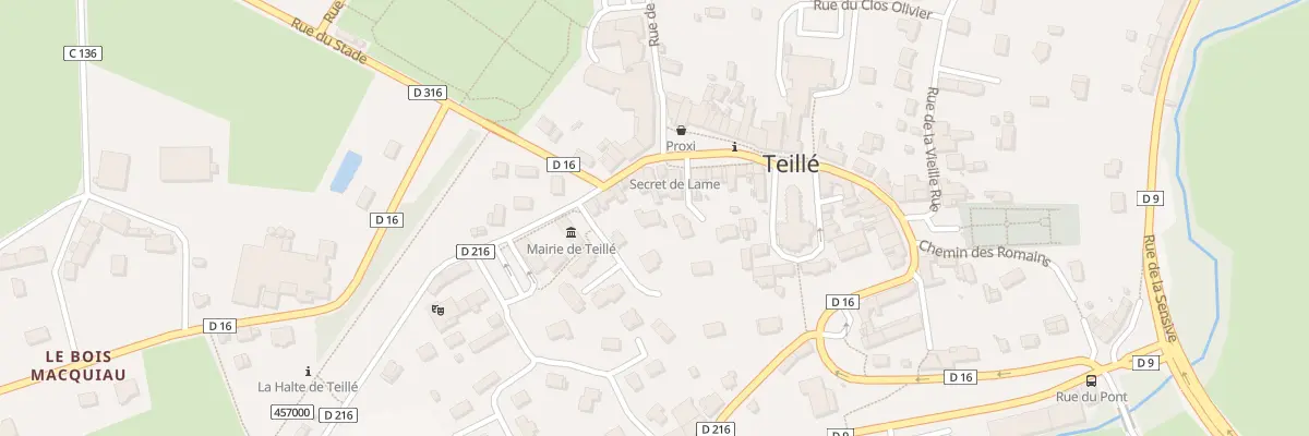 Plan du 105 Rue du Haut Bourg à Teillé
