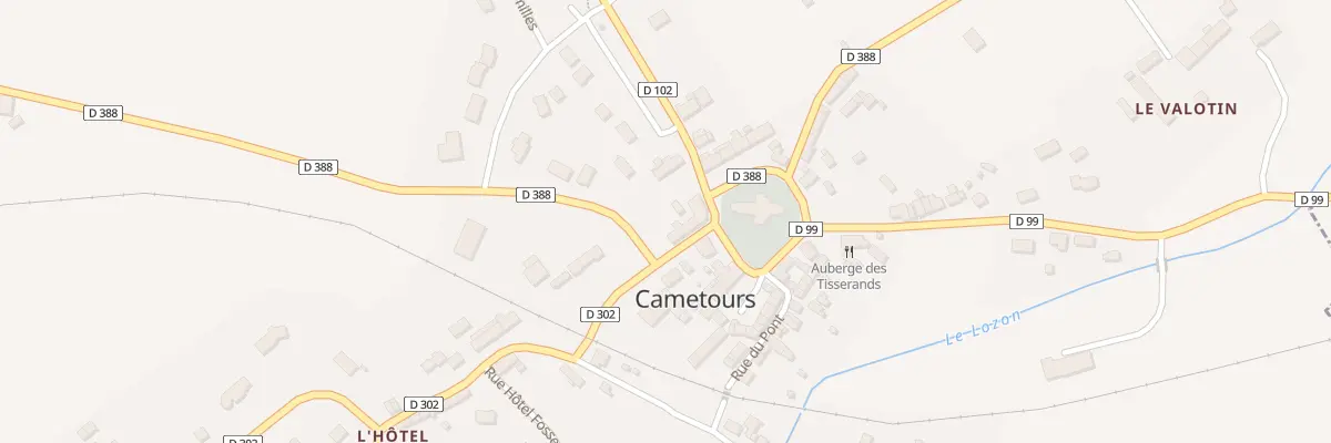 Plan du 2 Rue de la Gare à Cametours