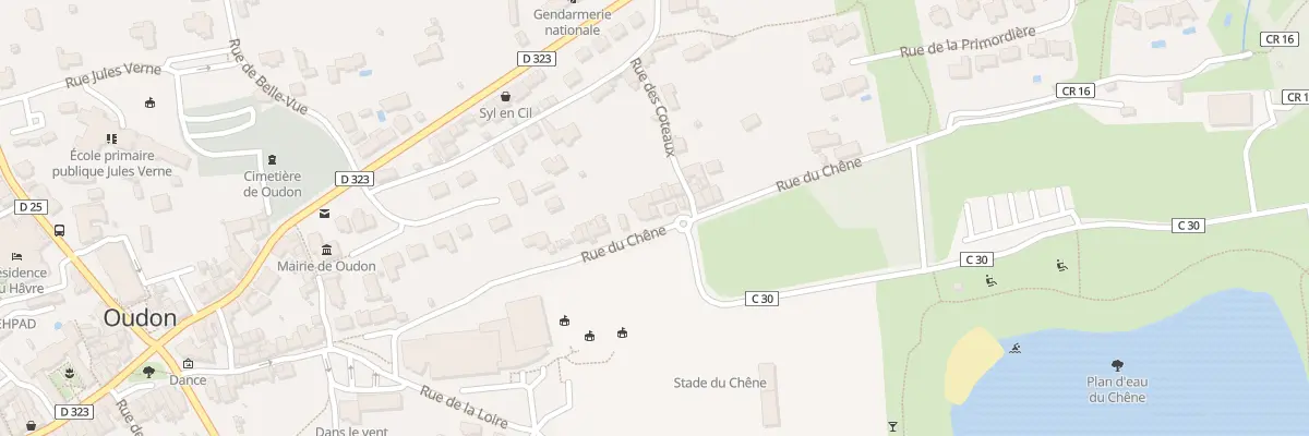 Plan du 257 Rue du Chêne à Oudon