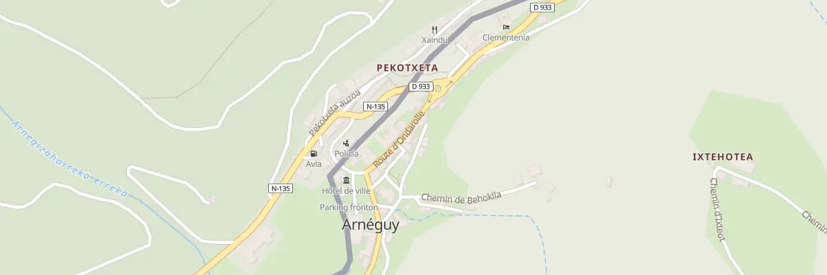 Plan du 5036 Village d’Arnéguy à Arnéguy