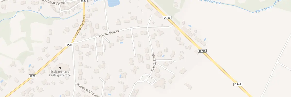 Plan du 2 Rue du stade à Château-Guibert