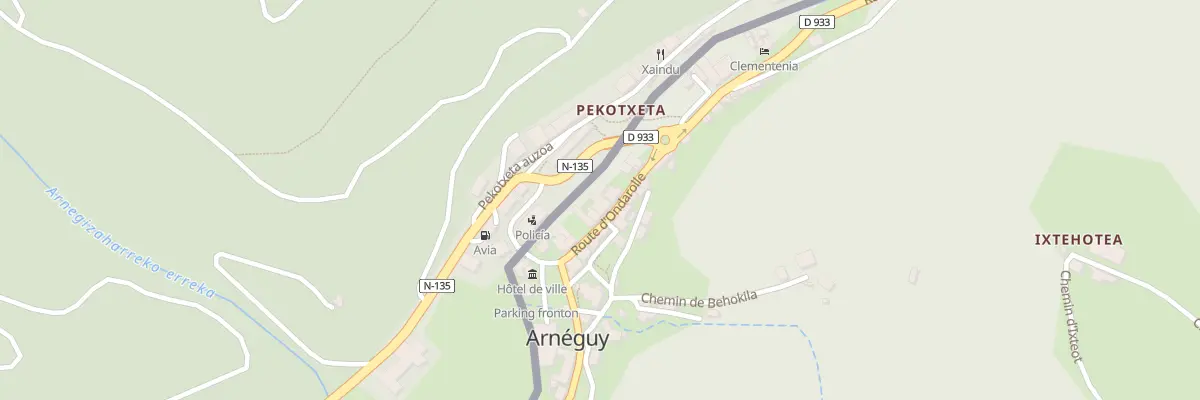 Plan du 74 Rte d’Ondarolle à Arnéguy
