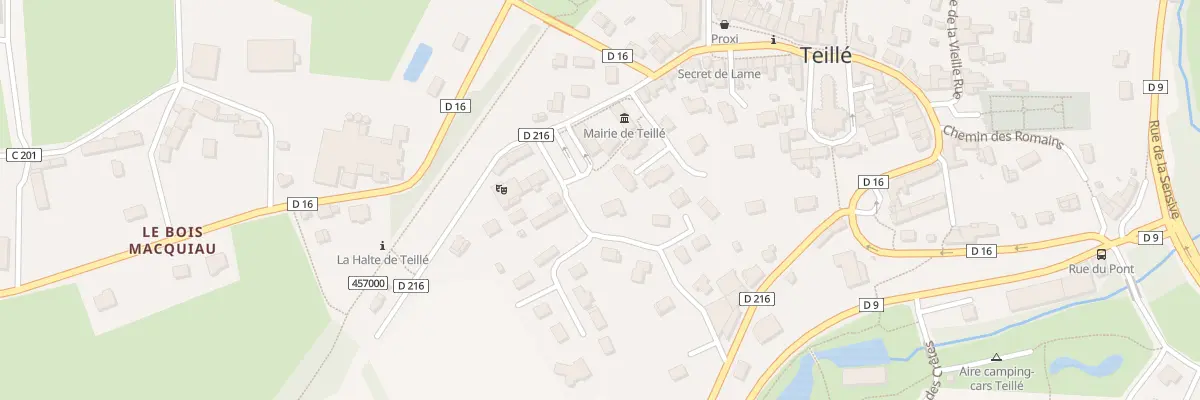 Plan du 97 Rue de l’Espérance à Teillé