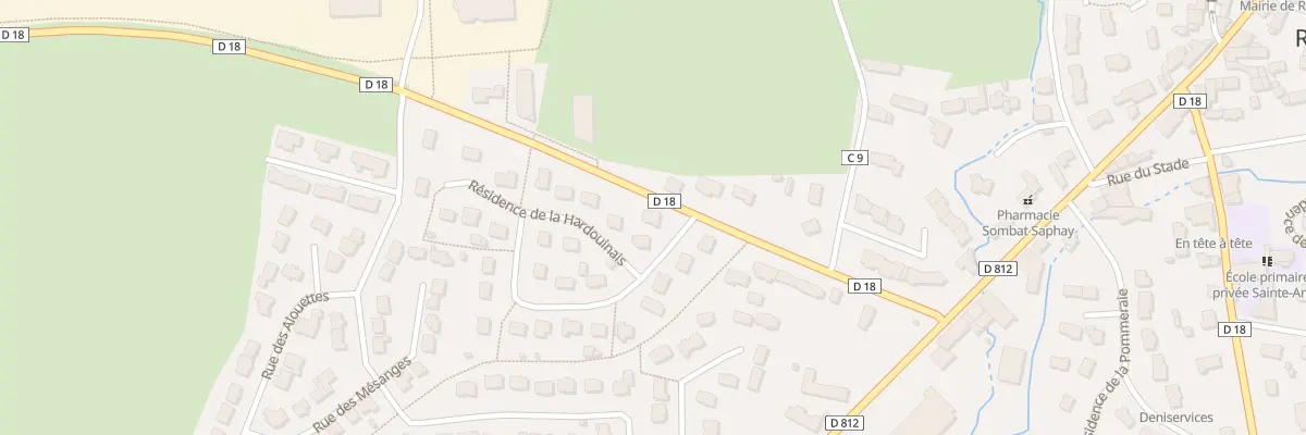 Plan du 2 Res La Hardouinais à Romagné