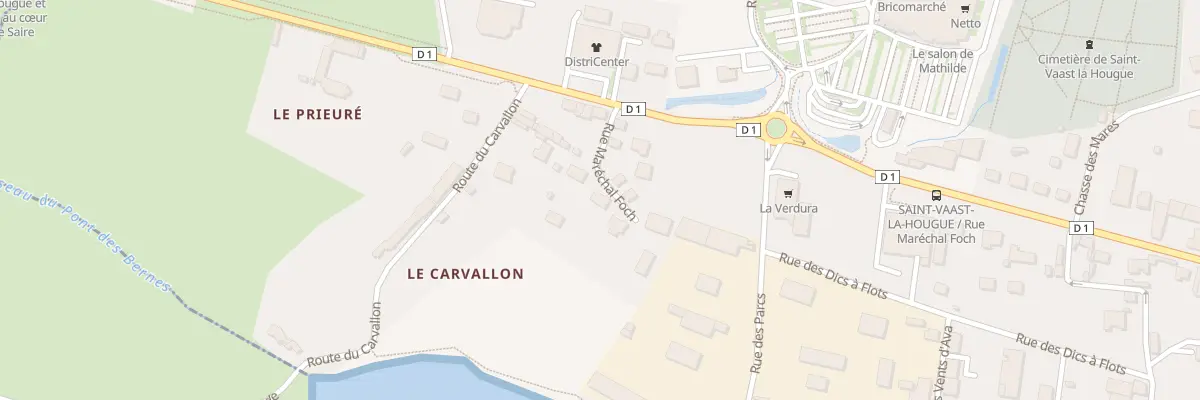 Plan du 185B Rue Marechal Foch à Saint-Vaast-la-Hougue