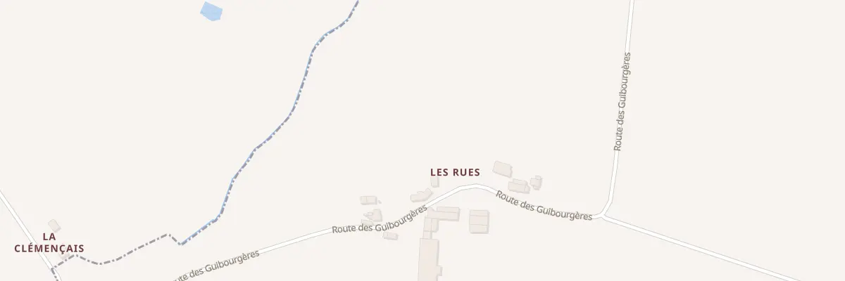 Plan du 5012 Les Rues à Billé