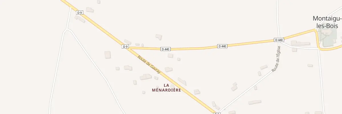 Plan du 5100A La Menardiere à Montaigu-les-Bois