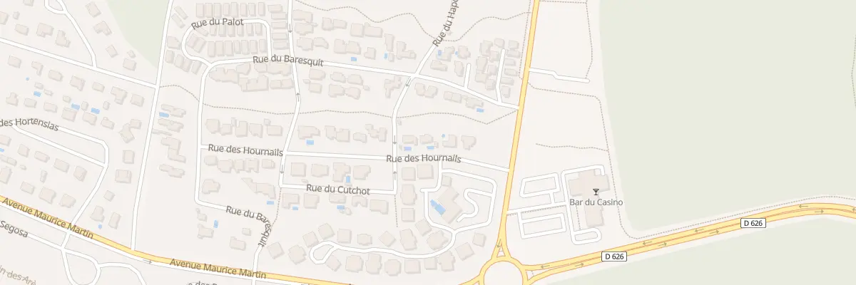 Plan du 6 Rue des Hournails à Mimizan