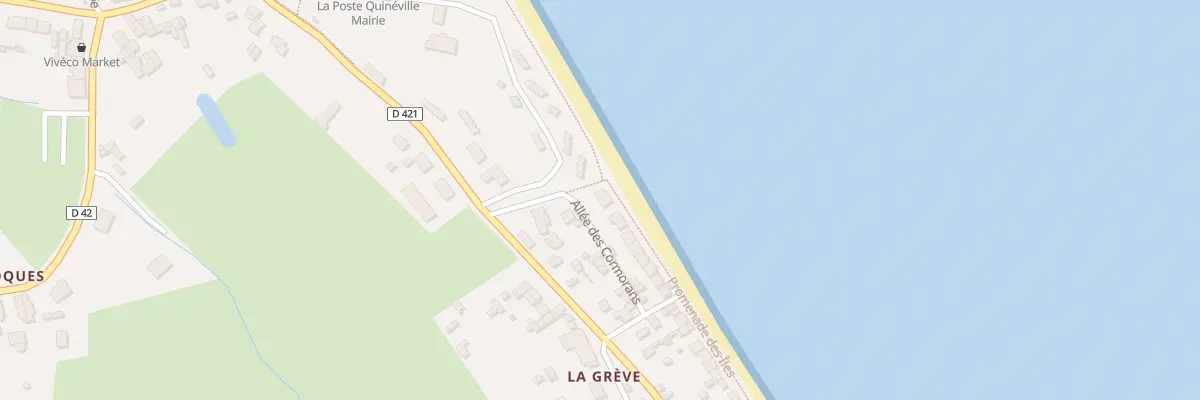 Plan du 1 All des Cormorans à Quinéville