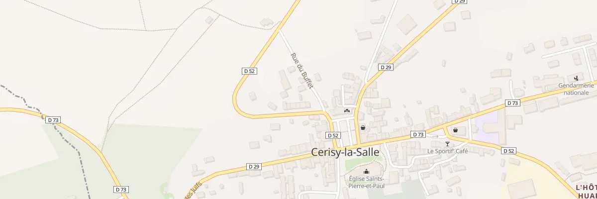 Plan du 6 Rue du Clos du Bois à Cerisy-la-Salle