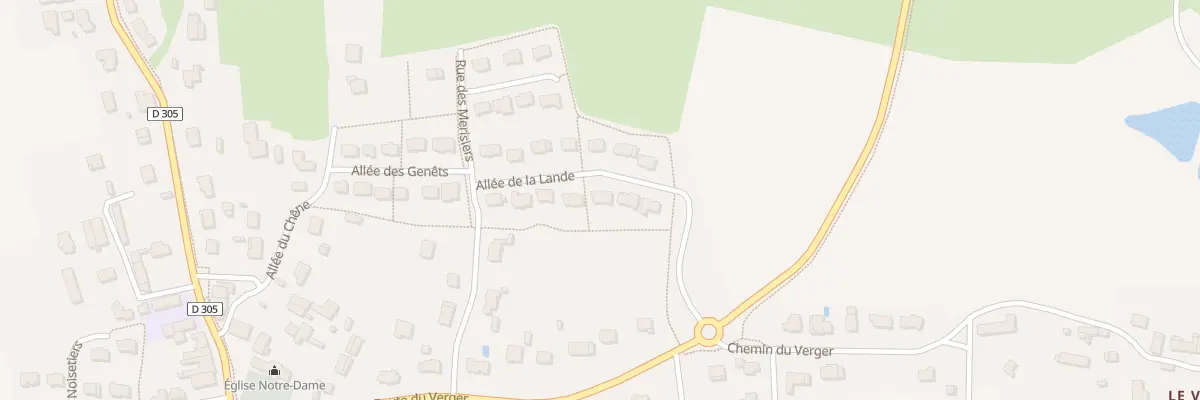 Plan du 6 Allée de la Lande à Landavran