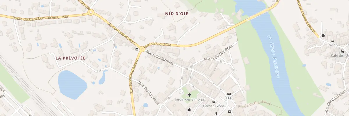 Plan du 38 Rue Saint-Jacques à Clisson