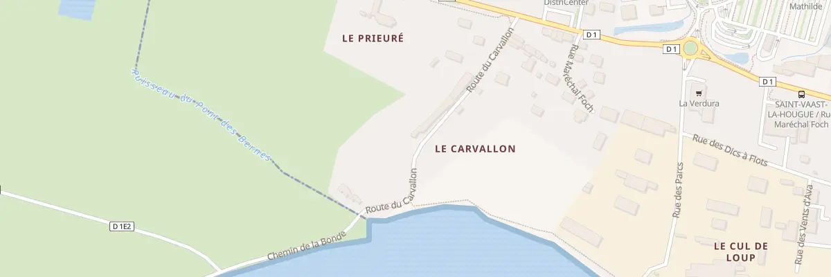 Plan du 8 Rte du Carvallon à Saint-Vaast-la-Hougue