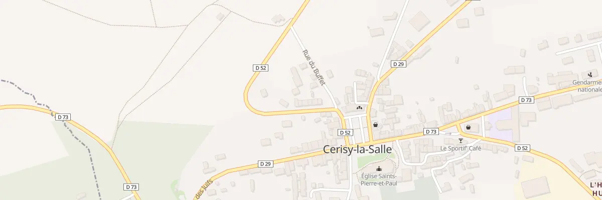 Plan du 10 Rue du Clos du Bois à Cerisy-la-Salle