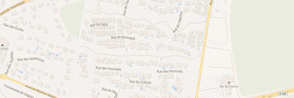 Plan du 36 Rue Baresquit à Mimizan
