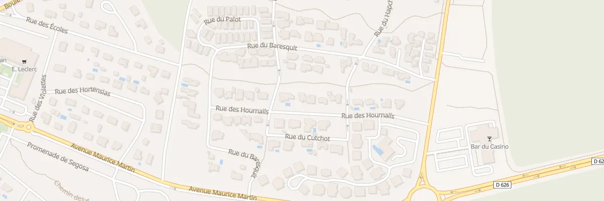 Plan du 14 Rue des Hournails à Mimizan