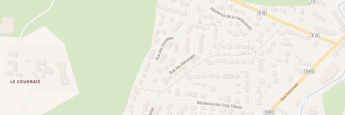 Plan du 7 Rue des Mésanges à Romagné
