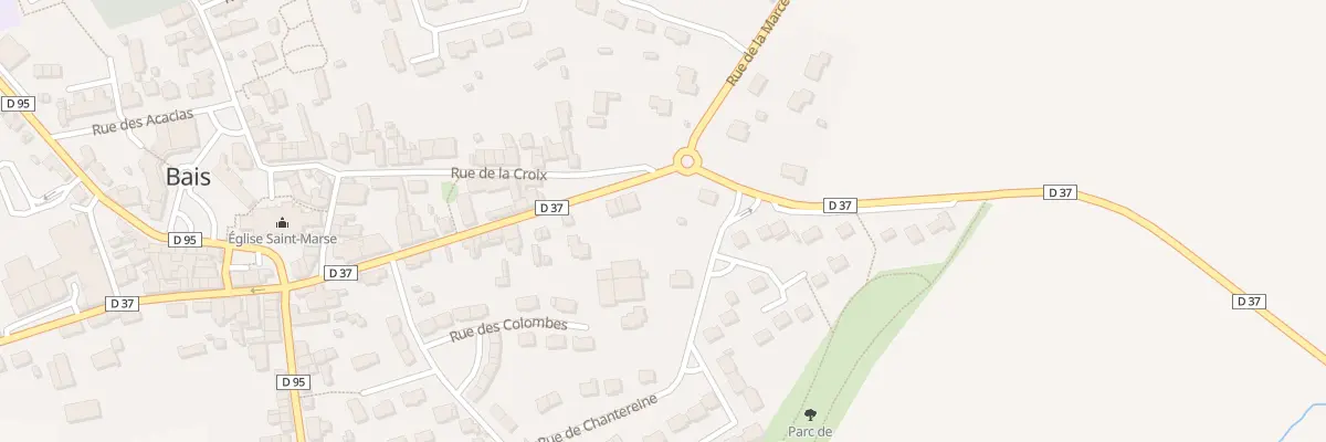 Plan du 36A Rue du Docteur Lebreton à Bais