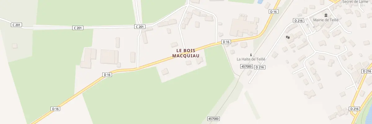 Plan du 111 Le Bois Macquiau à Teillé