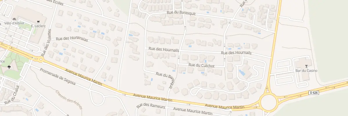 Plan du 17 Rue des Hournails à Mimizan