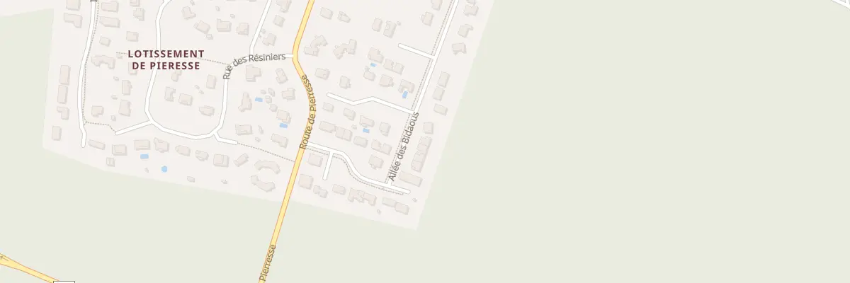Plan du 58 All des Bidaous à Vielle-Saint-Girons