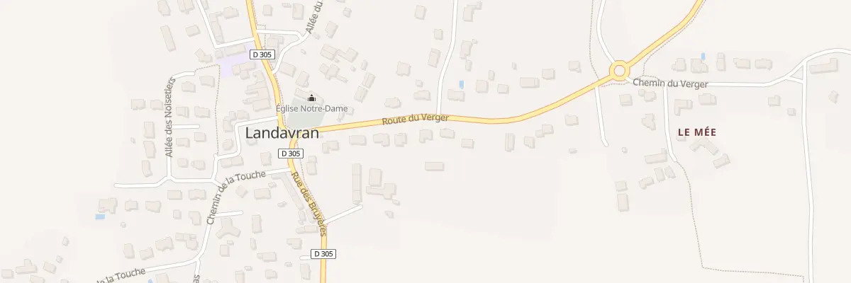 Plan du 8 Rte du Verger à Landavran