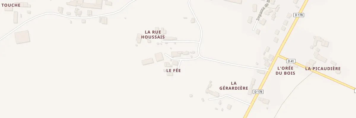 Plan du 3 Le Fée à Forges-la-Forêt