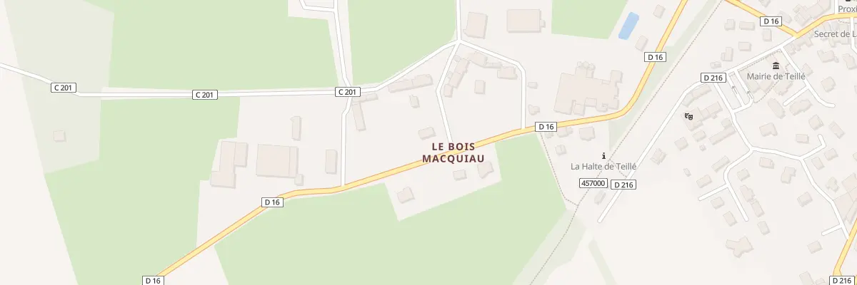 Plan du 116 Le Bois Macquiau à Teillé