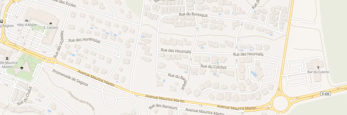 Plan du 23 Rue des Hournails à Mimizan