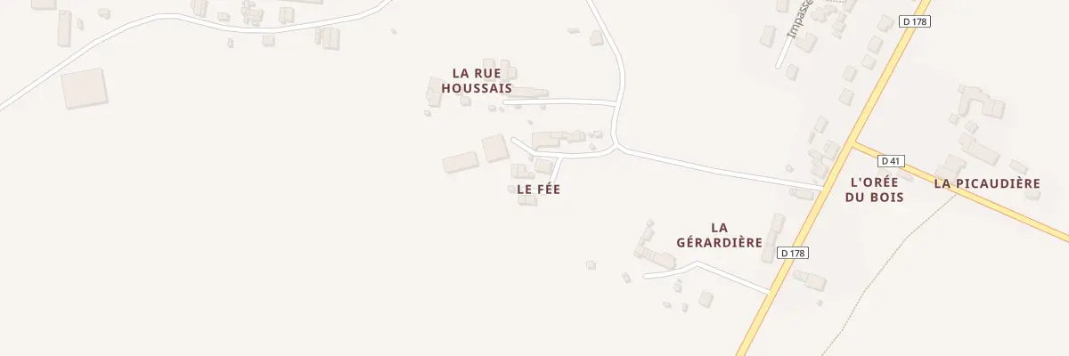 Plan du 5025 Le Fée à Forges-la-Forêt