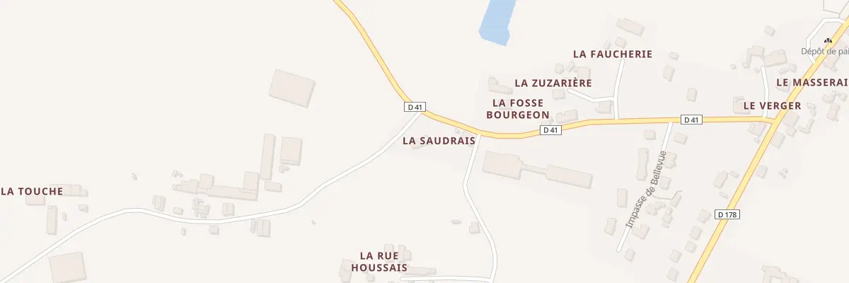 Plan du 5183 La Saudrais à Forges-la-Forêt