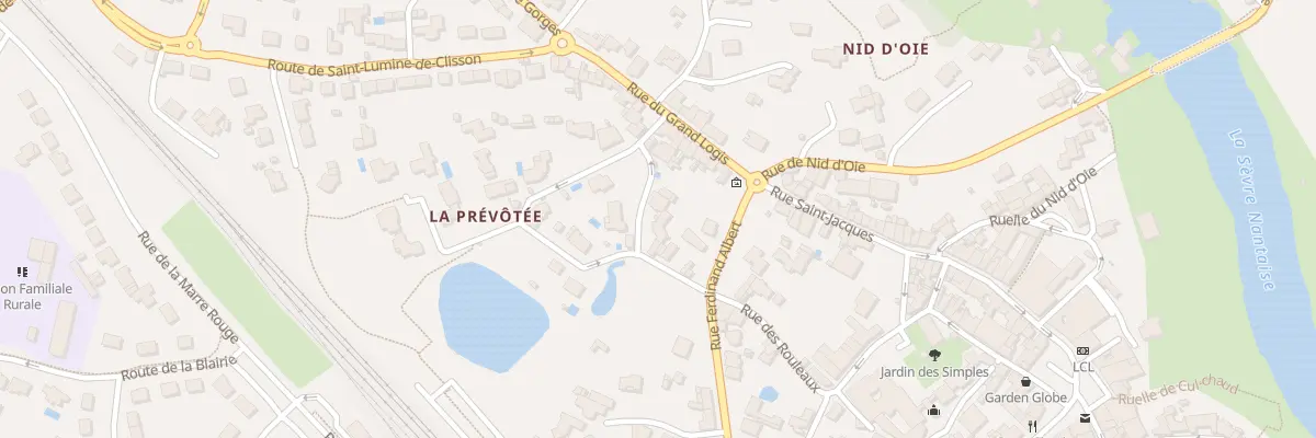 Plan du 2 Rle de la Prévôté à Clisson