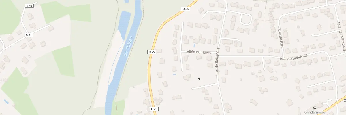 Plan du 6 All du Hâvre à Oudon