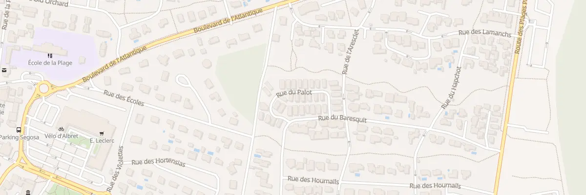 Plan du 100 Rue du Palot à Mimizan