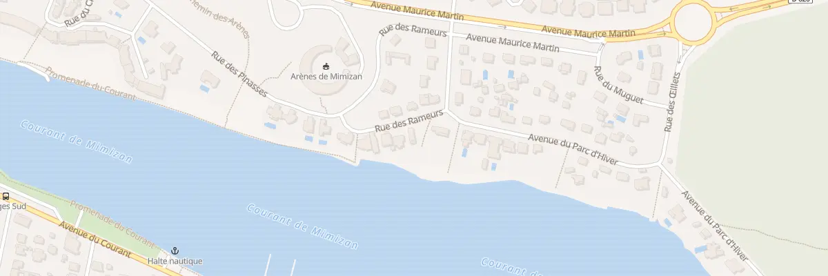 Plan du 1 Rue des Rameurs à Mimizan