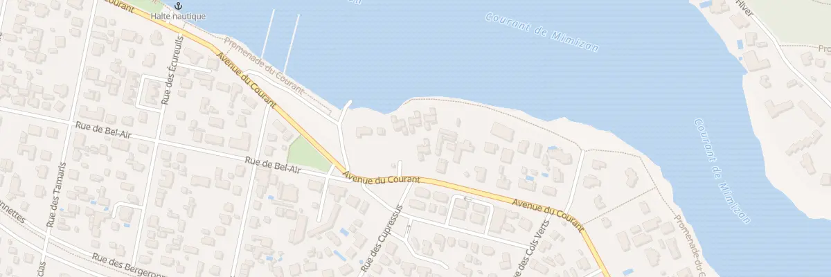Plan du 5 Av du Courant à Mimizan