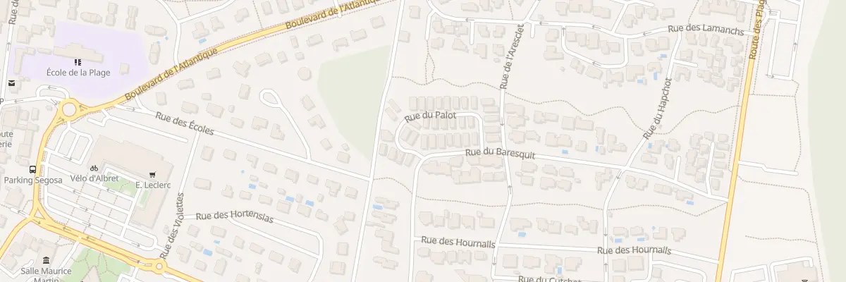 Plan du 10 Rue du Palot à Mimizan