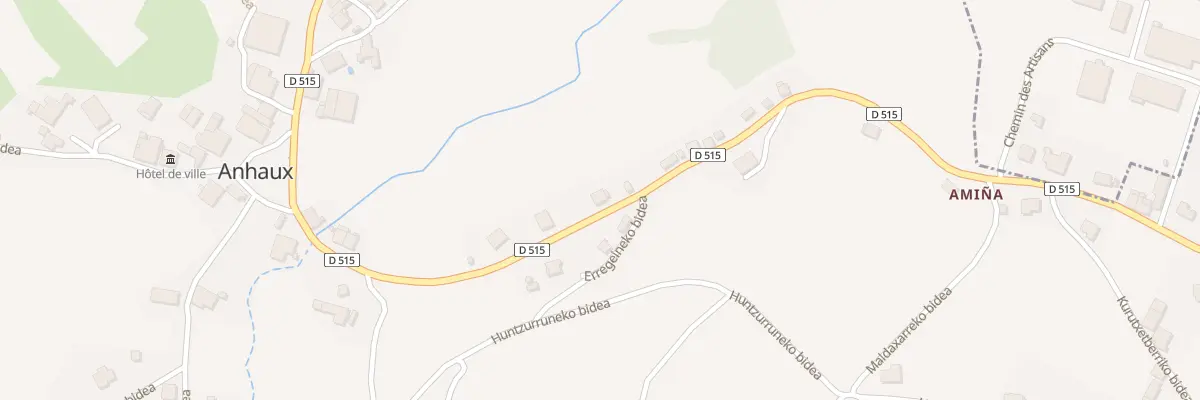 Plan du 299 Xubitoko errepidea à Anhaux