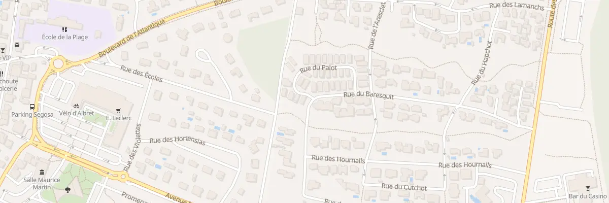 Plan du 7 Rue du Palot à Mimizan