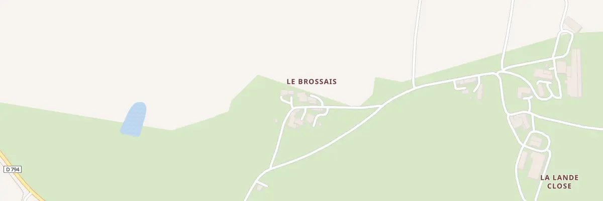 Plan du 3 Le Brossais à Val-d’Izé