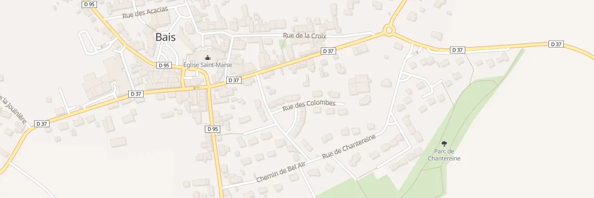 Plan du 7 Rue des Colombes à Bais