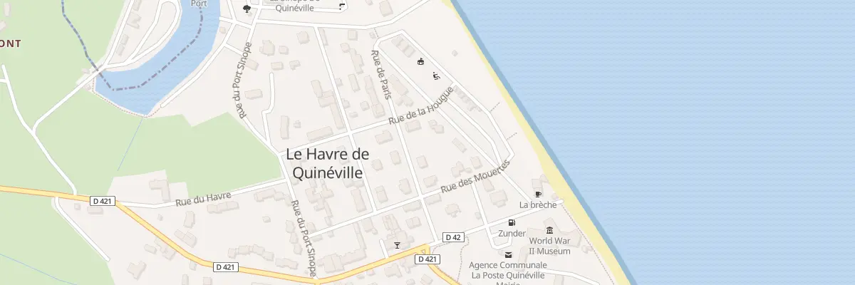 Plan du 6 Rue de la Hougue à Quinéville