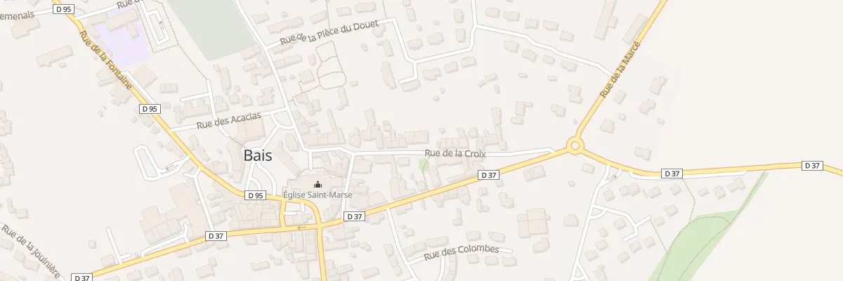 Plan du 17 Rue de la Croix à Bais
