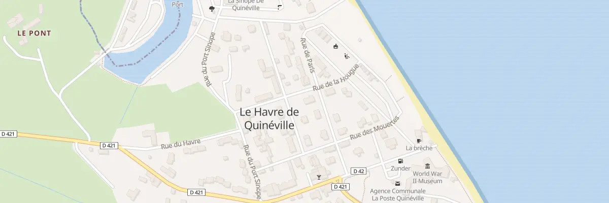Plan du 2 Rue de la Hougue à Quinéville