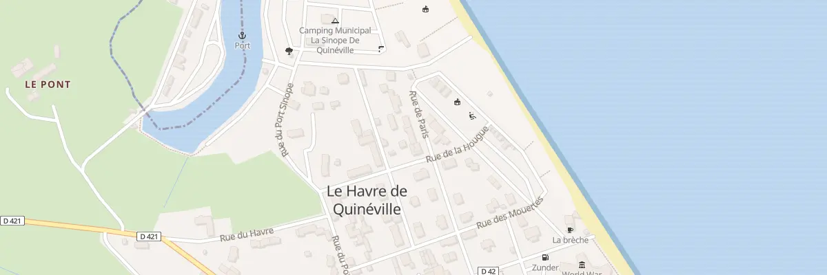 Plan du 9 Rue de Paris à Quinéville