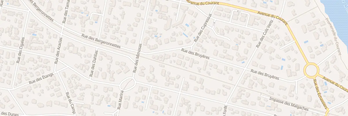Plan du 10 Rue des Bruyères à Mimizan