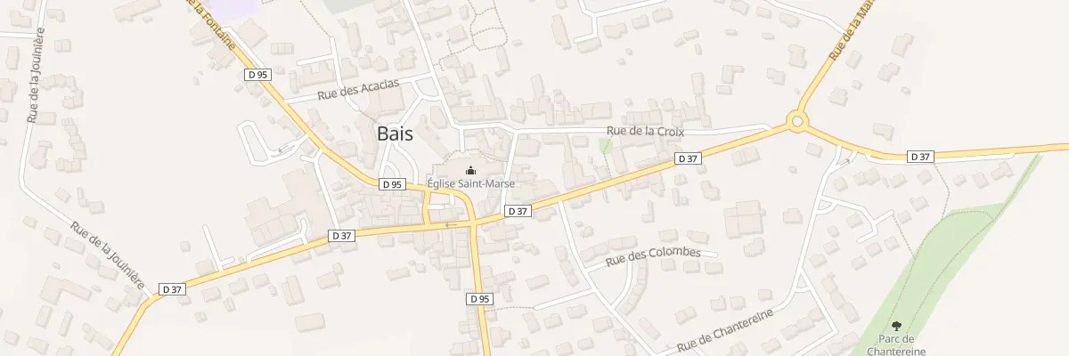 Plan du 9 Rue Abbé Crublet à Bais